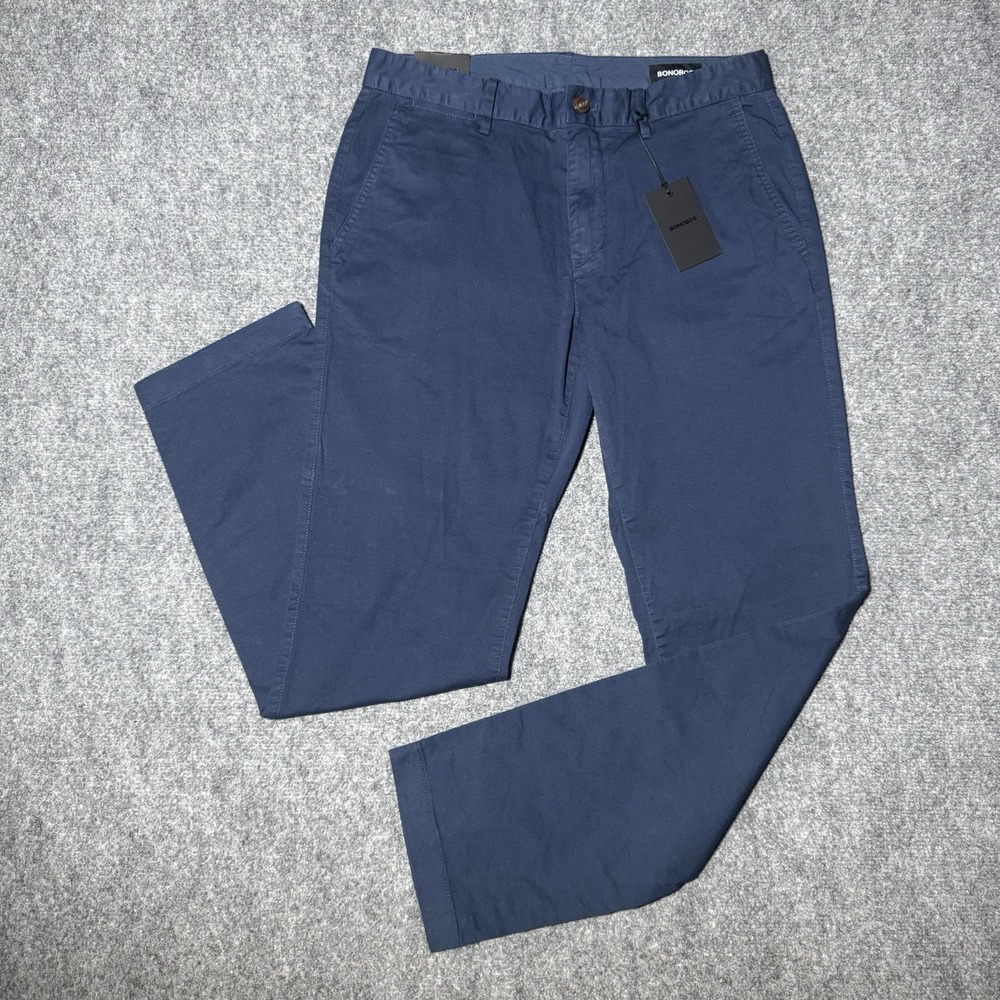 Bonobos Slim Fit Navy Stretch Chino Pants Men 30x30 Casual Office NEW NWT